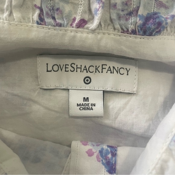 Loveshackfancy x Target Amelia Ruffle Floral Cotton White Dress Medium EUC - Picture 8 of 10
